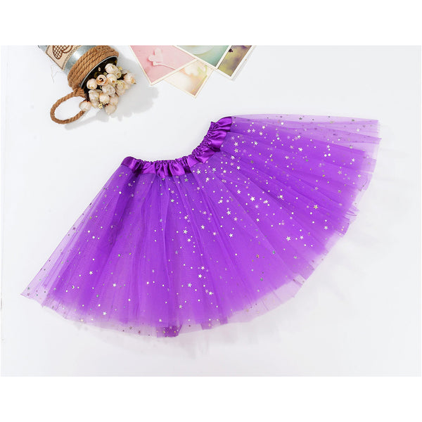 Sequin Tulle Tutu Skirt Ballet Kids Princess Dressup Party Baby Girls Dance Wear Adults Dress Up Costumes