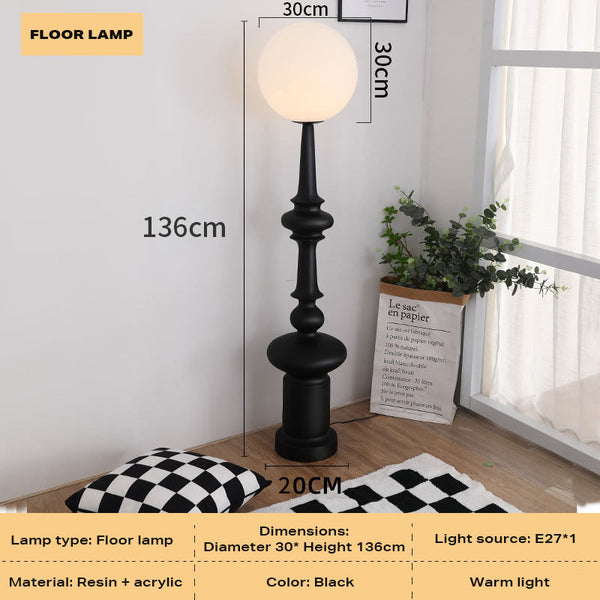 Ehc Retro Roman Living Room Floor Lamp Bedroom Art Sense Medieval Floor Lamps