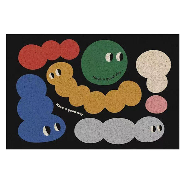 Ehc Cartoon Door Entry Anti Slip Rug Scraping Mud Rubbing Soil Pvc Wire Ring Floor Mat Door Mats & Floor Mats
