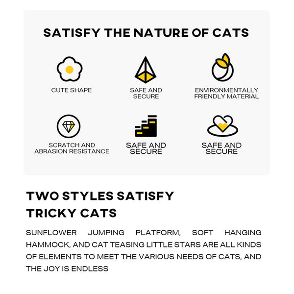 Ehc Cat Tree Tower Scratching Post House Bed Furniture & Scratchers