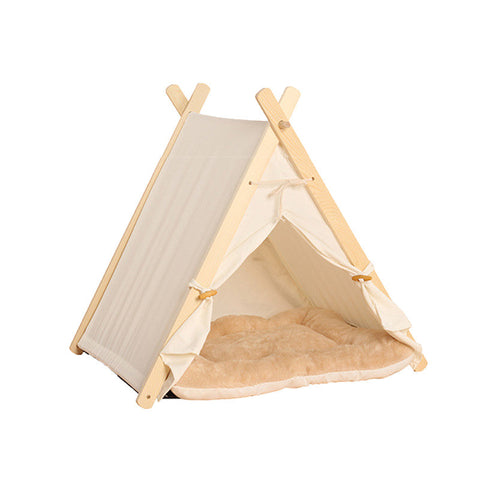 Pets Teepee Dogs Tent Removable And Washable Cats Tents Bed With Cushion