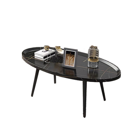 Coffee Tables Ehc Coffee Table Living Room Accent Oval Contemporary Style Leisure Tea