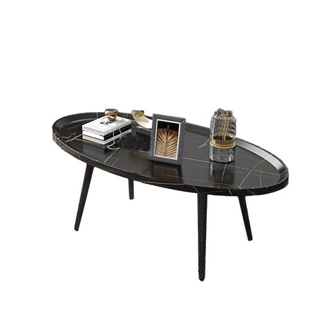 Coffee Table Living Room Accent Oval Contemporary Style Leisure Tea