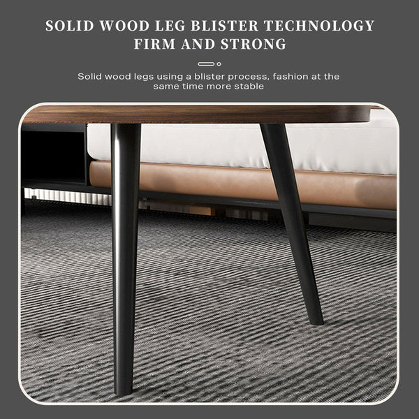 Coffee Tables Ehc Coffee Table Living Room Accent Oval Contemporary Style Leisure Tea