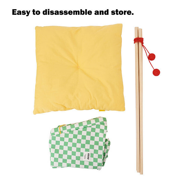 Zeze Solid Wood Pet Tent Nest With Removable Mattress Pet Beds