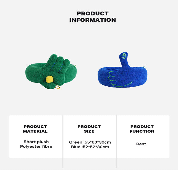 Zeze Dog Cat Pet Calming Bed Warm Soft Plush Round Nest Comfy Sleeping Gesture Pet Beds