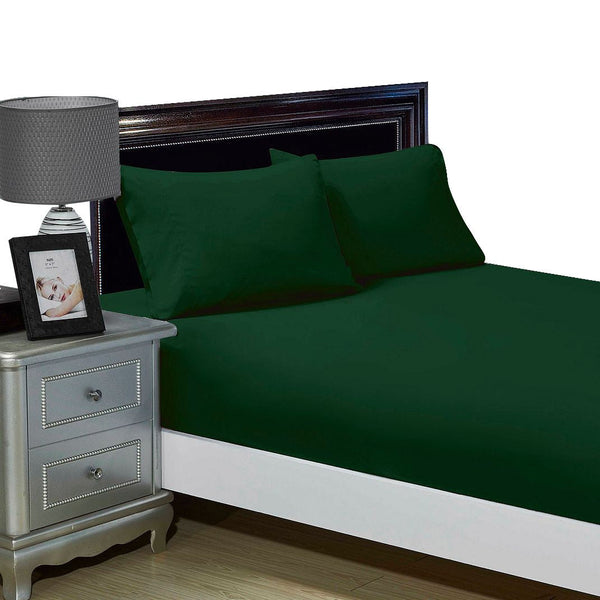 Fabric Fantastic 1000Tc Ultra Soft Fitted Sheet & 2 Pillowcases Set King Size Bed Sheets