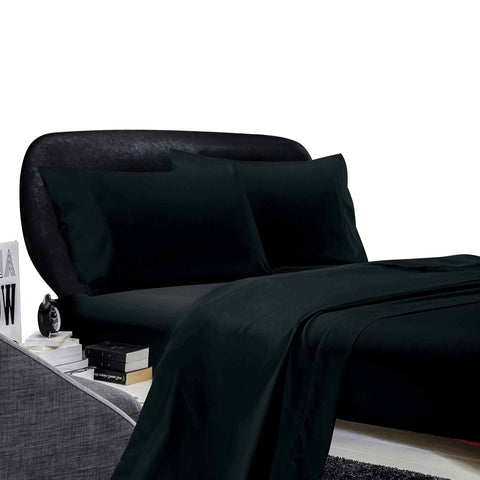 Fabric Fantastic 1000Tc Ultra Soft Single Size Bed Flat & Fitted Sheet Set Sheets