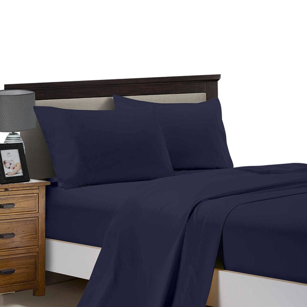 Fabric Fantastic 1000Tc Ultra Soft Single Size Bed Flat & Fitted Sheet Set Sheets