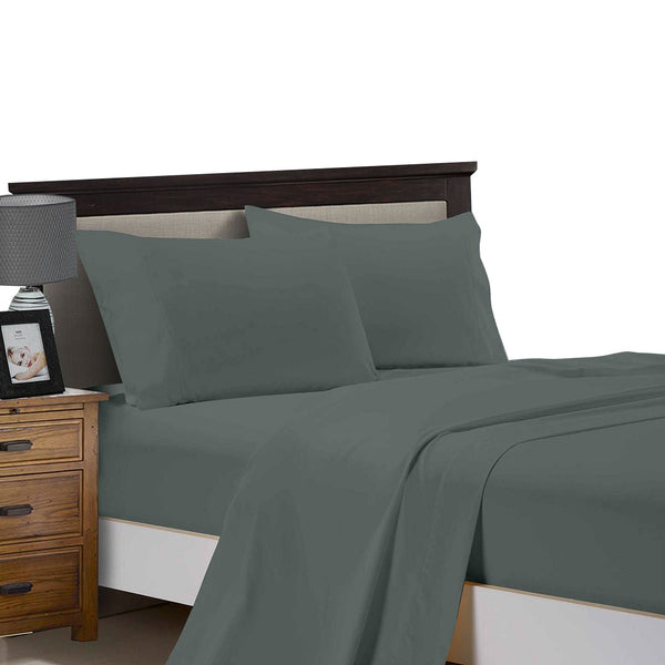 Fabric Fantastic 1000Tc Ultra Soft Super King Size Bed Flat & Fitted Sheet Set Sheets