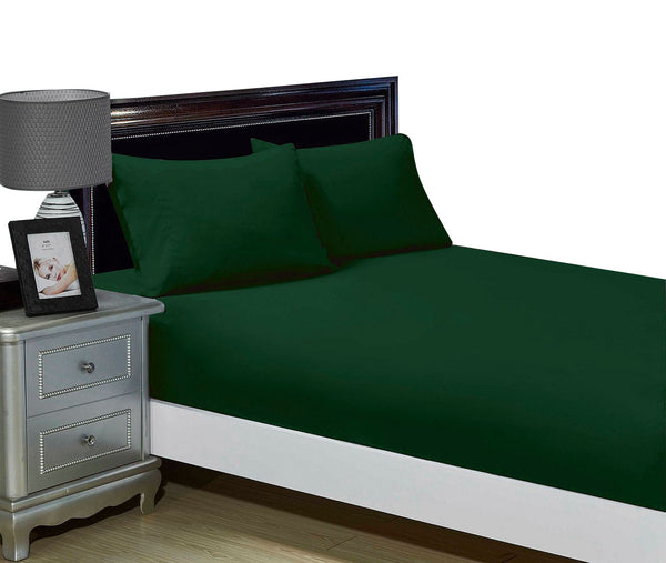 Fabric Fantastic 1000Tc Ultra Soft Fitted Sheet & 2 Pillowcases Set Super King Size Bed Sheets