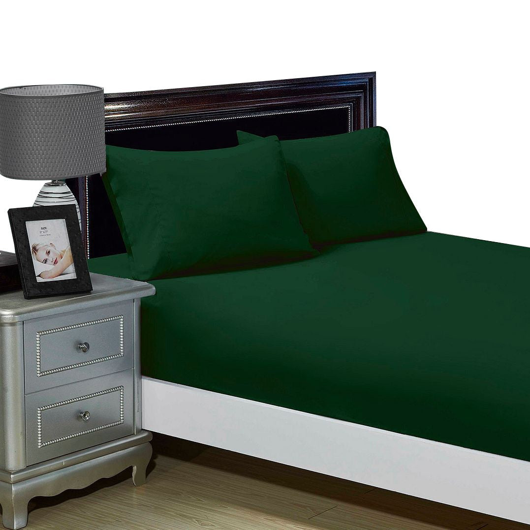 Fabric Fantastic 1000Tc Ultra Soft Fitted Sheet & Pillowcase Set King Single Size Bed Sheets