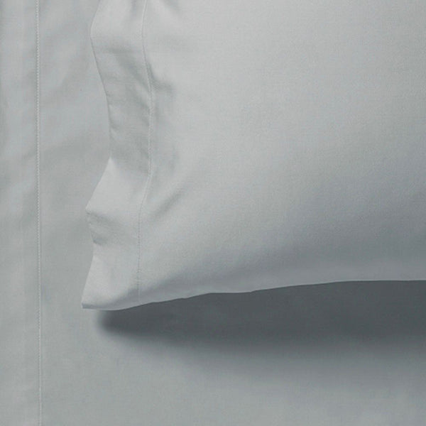 Sheets Fabric Fantastic 1000Tc Single Size Bed Soft Flat & Fitted Sheet Set Silver
