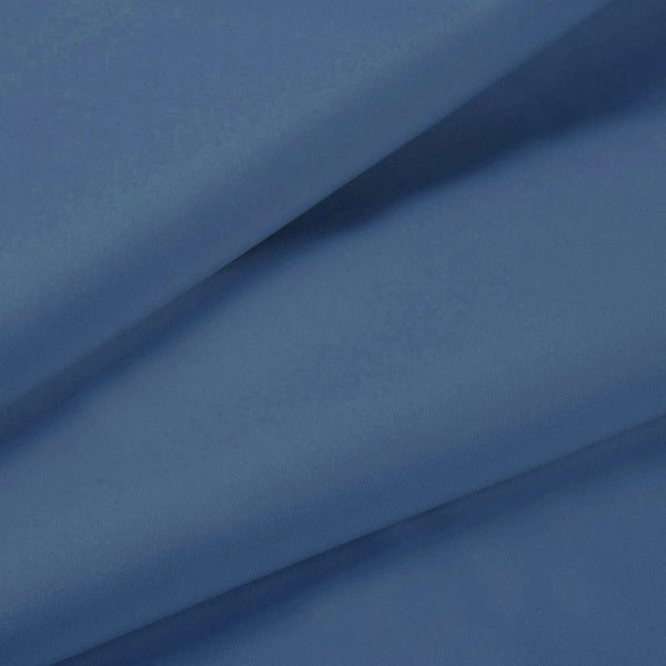 Fabric Fantastic 1000Tc Single Size Bed Soft Flat & Fitted Sheet Set Greyish Blue Sheets