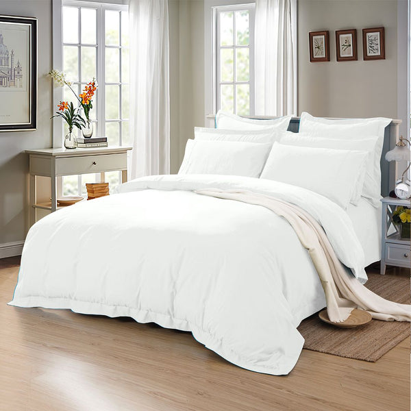 Fabric Fantastic 1000Tc Tailored King Size Duvet Quilt Cover Set Quilt Covers