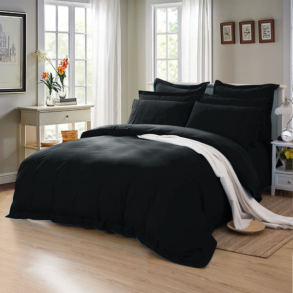 Fabric Fantastic 1000Tc Tailored King Size Duvet Quilt Cover Set Quilt Covers