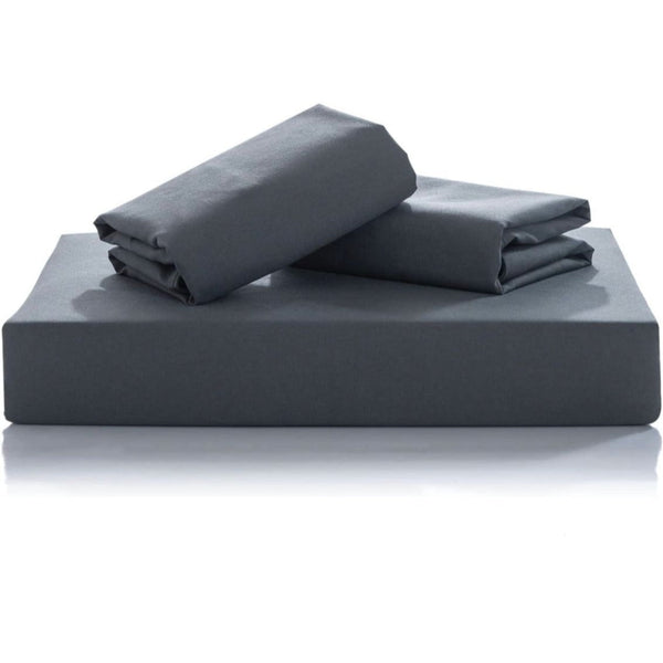 Fabric Fantastic 1000Tc Reversible King Size Grey Duvet Quilt Cover Set Quilt Covers