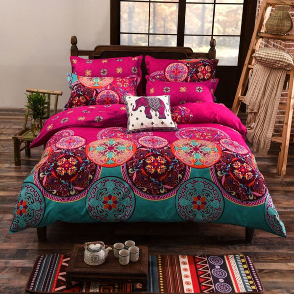 Fabric Fantastic Mandala Duvet Quilt Cover Set Quilt Covers