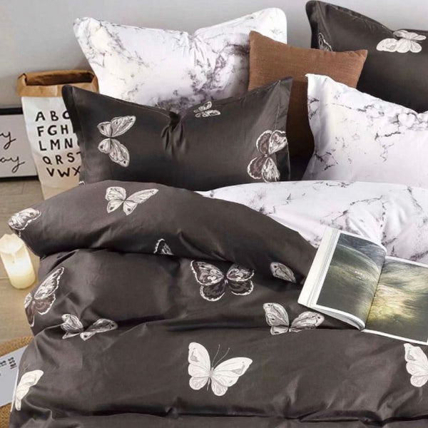 Quilt Covers Fabric Fantastic Butterfly Quilt/Duvet Cover Set