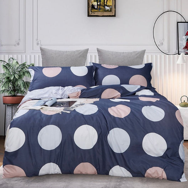 Fabric Fantastic Circles King Size Quilt/Duvet Cover Set Quilt Covers