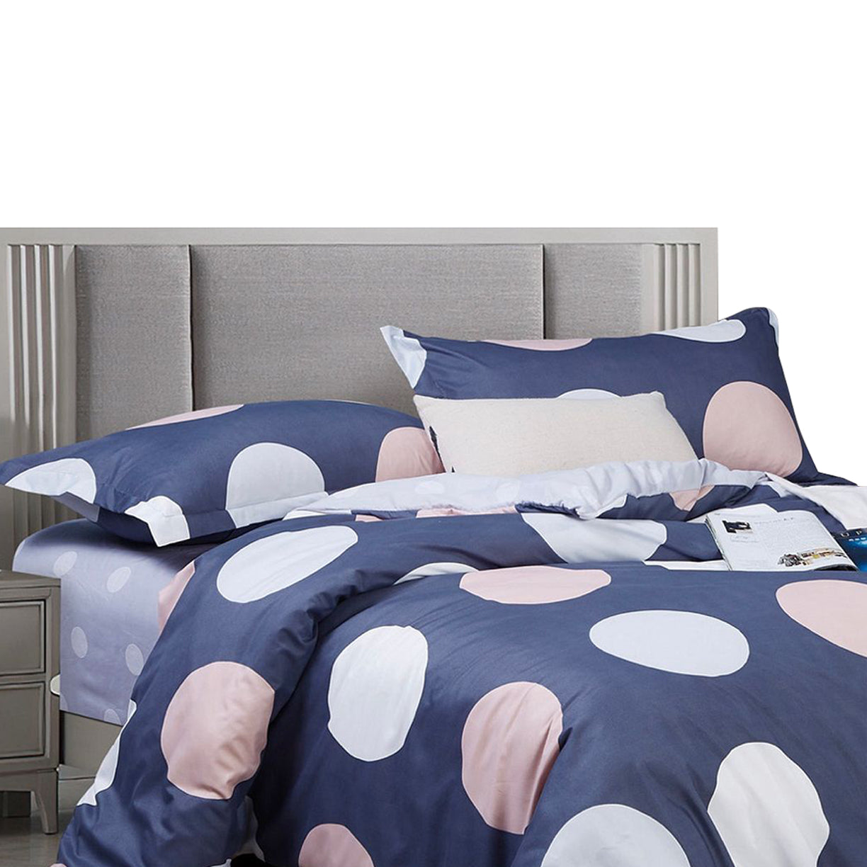 Fabric Fantastic Circles King Size Quilt/Duvet Cover Set Quilt Covers