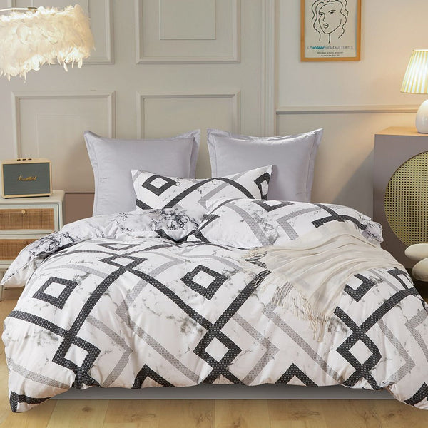 Fabric Fantastic Ashwin Quilt/Duvet Cover Set Quilt Covers