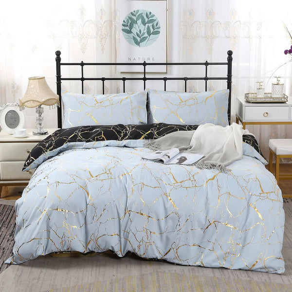 Adana Reversible Bed Quilt/Duvet Cover Set