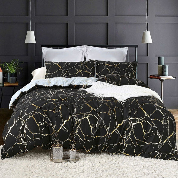 Adana Reversible Bed Quilt/Duvet Cover Set