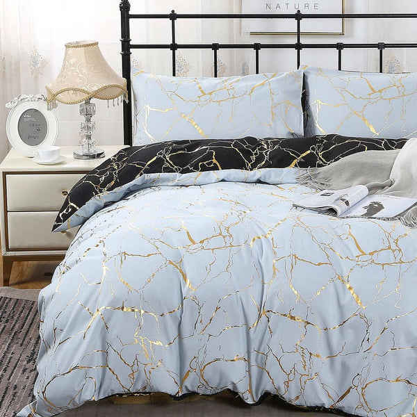 Fabric Fantastic Adana Reversible Bed Quilt/Duvet Cover Set Quilt Covers