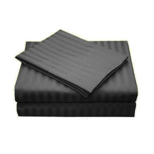 Fabric Fantastic 1000Tc Ultra Soft Striped Queen Size Duvet Quilt Cover Set Quilt Covers