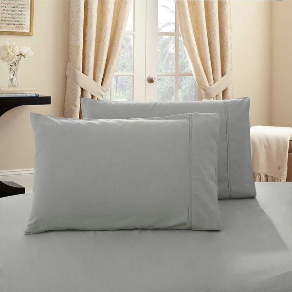 1000Tc Premium Ultra Soft Standrad Size Pillowcases 2-Pack