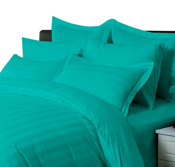 Fabric Fantastic 1000Tc Ultra Soft Striped King Size Duvet Quilt Cover Set Quilt Covers