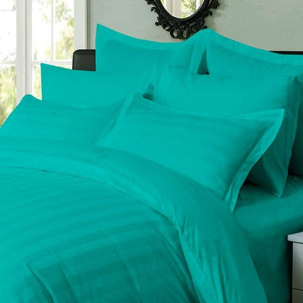 Fabric Fantastic 1000Tc Ultra Soft Striped King Size Duvet Quilt Cover Set Quilt Covers