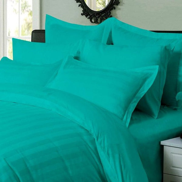 Fabric Fantastic 1000Tc Ultra Soft Striped Queen Size Duvet Quilt Cover Set Quilt Covers