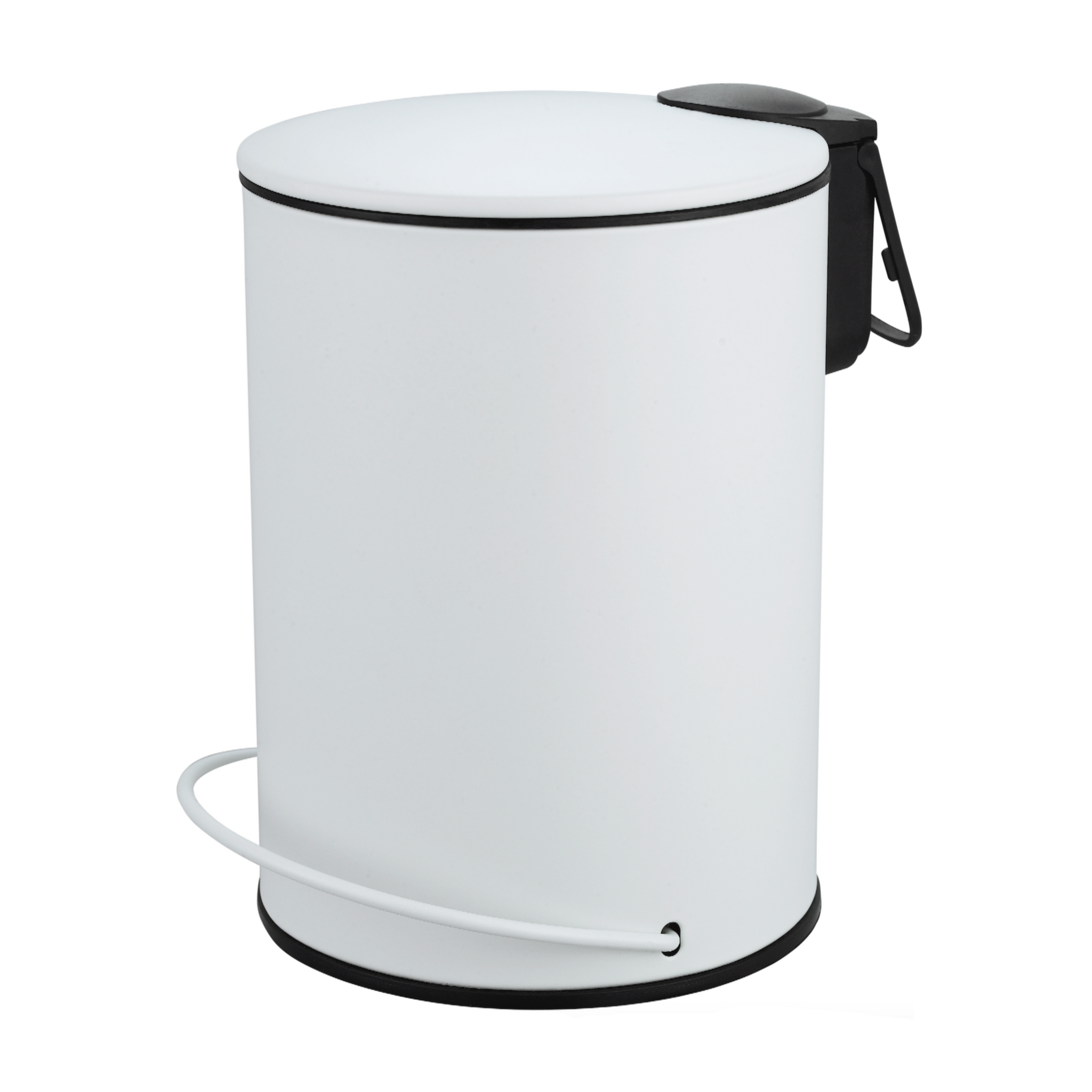 3L Soft Close Pedal Bin White Rubbish Bins