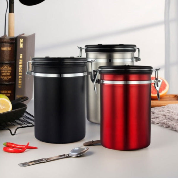 1.8L Storage Container With Spoon Canisters & Jars