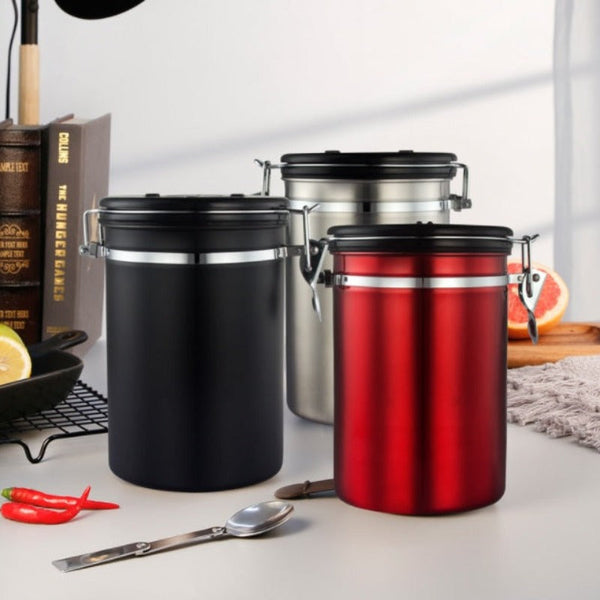 1.5L Storage Container With Spoon Canisters & Jars