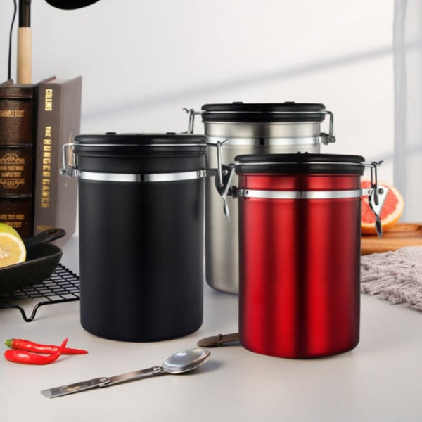 1.2L Storage Container With Spoon Canisters & Jars