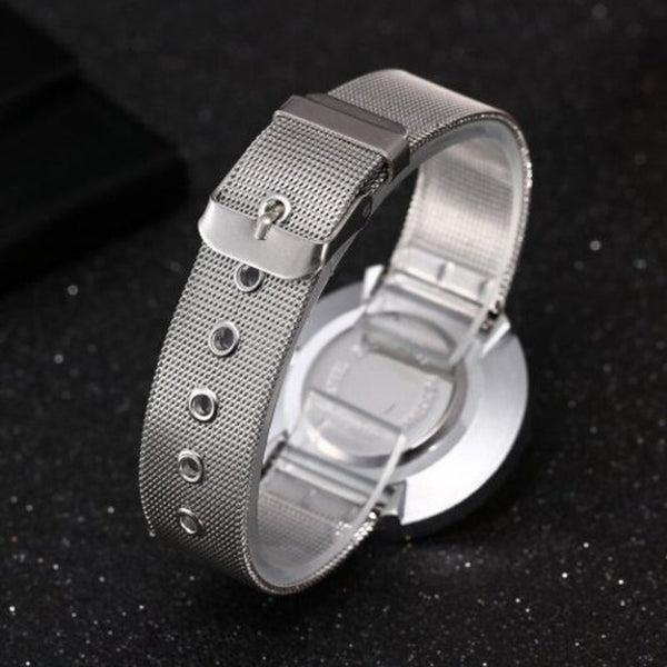 Veile Studios V5 Women Fashion Creative Arabic Numbers Stainless Steel Quartz Wristwatch Multi B Watches