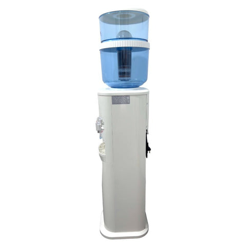 Luxurious White Free Standing Hot And Cold-Water Dispenser With Filter Bottle Lg Compressor