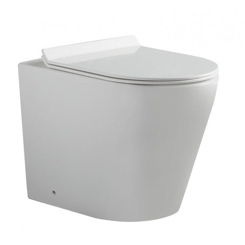 Belbagno Flay R Rimless Back To Wall Floor Pan Toilet Seats