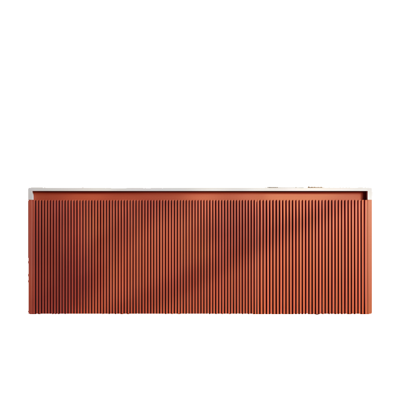 Belbagno Rimini Wall Hung Bathroom Vanity 1200Mm Potters Clay Bathroom Sinks