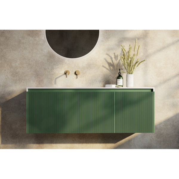 Belbagno Rimini Wall Hung Bathroom Vanity 1400Mm Rain Forest Bathroom Sinks
