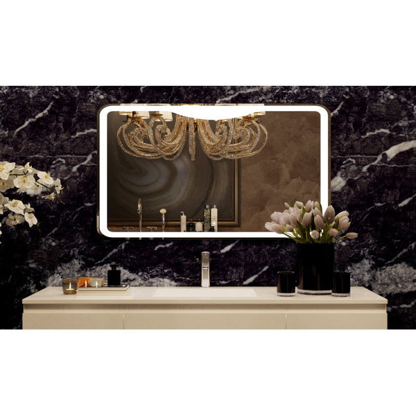 Belbagno Rectangular Led Bathroom Wall Mirror Mirrors