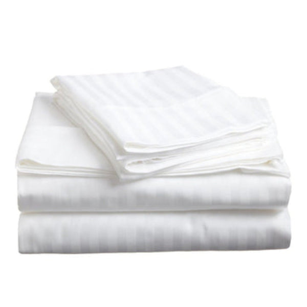 Soft Stripe Microfibre Sheet Set Double Sheets