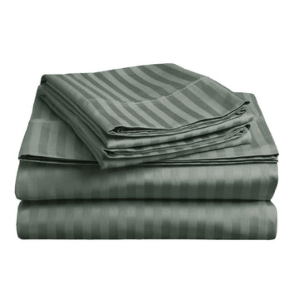 Soft Stripe Microfibre Sheet Set Queen Sheets
