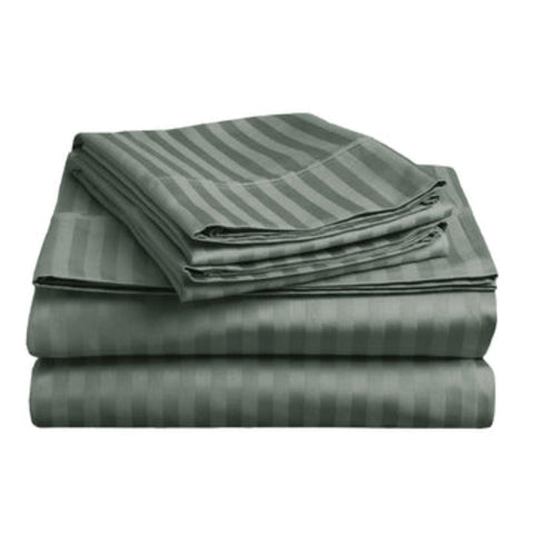 Soft Stripe Microfibre Sheet Set Queen Sheets