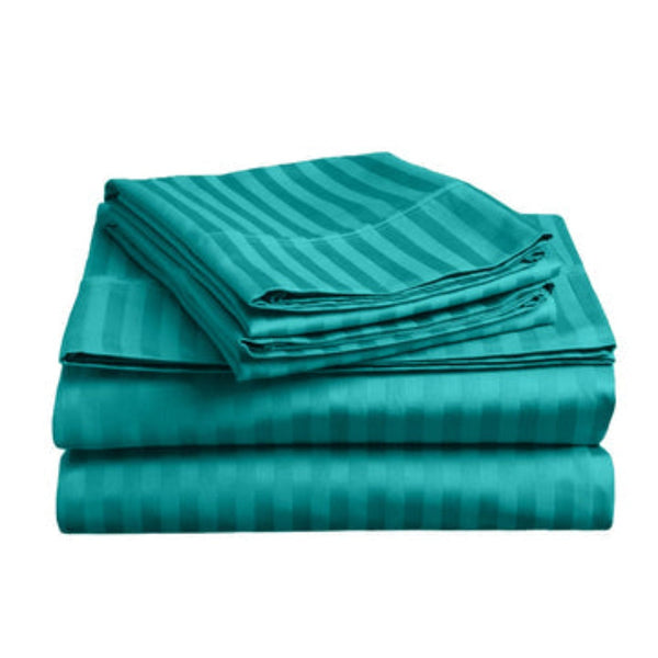 Soft Stripe Microfibre Sheet Set Queen Sheets