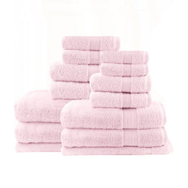 7Pc Light Weight Soft Cotton Bath Towel Set Towels & Washcloths