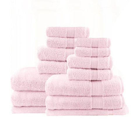 7Pc Light Weight Soft Cotton Bath Towel Set Towels & Washcloths